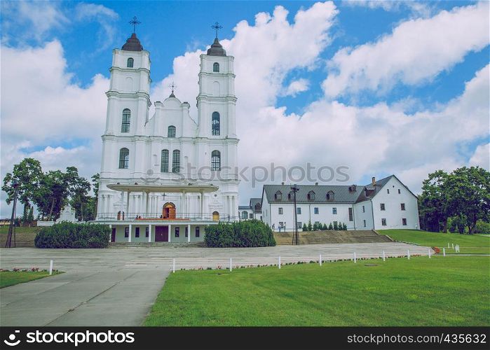 Basilica, church at Latvia, Aglona. Travel photo. 2016