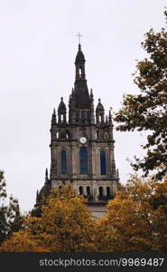 Basilica de Begona in Bilbao city, Spain, Bilbao travel destination