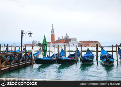 Basilica Di San Giorgio Maggiore in Venice early in the morning