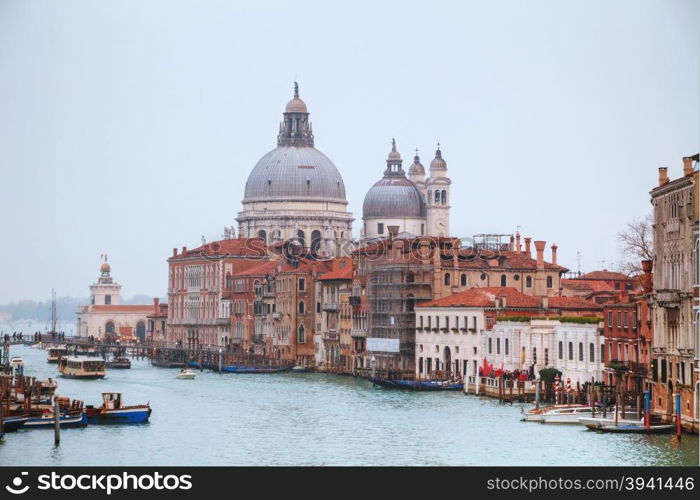 Basilica Di Santa Maria della Salute early in the evening