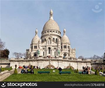 Basilica of Sacre-Coeur in Paris, France