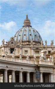 Basilica of Saint Peter in Vatican in a summer day