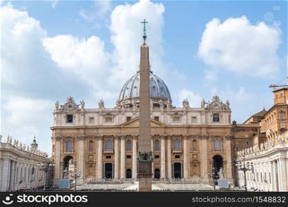 Basilica of Saint Peter in Vatican in a summer day in Vatican City, Vatican