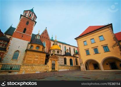 Basilica of Saints Stanislaus and Wenceslaus on Wawel, Cracow, Poland.