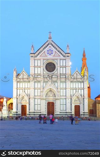 Basilica of Santa Croce (Basilica of the Holy Cross) in Florence, Italy