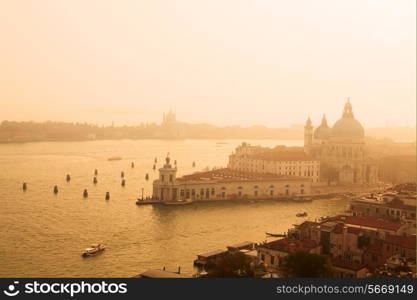 Basilica Santa Maria della Salute in Dorsoduro, Venice and Grand Channel&#xA;