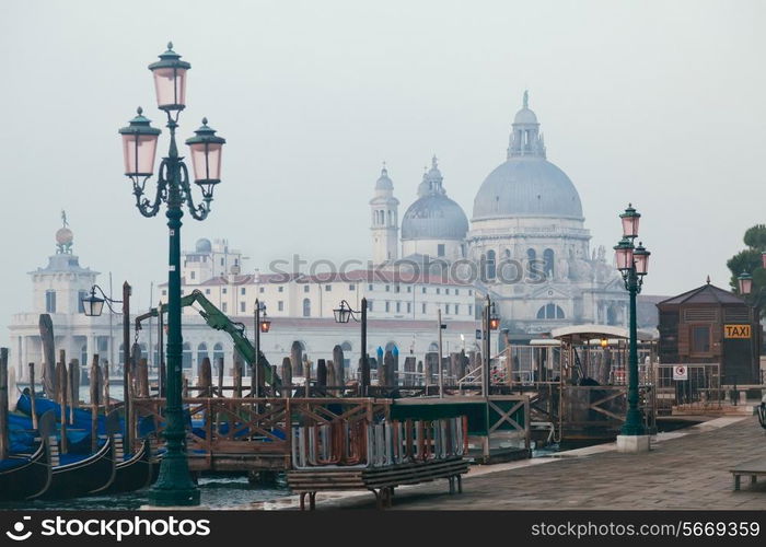 Basilica Santa Maria della Salute in Dorsoduro, Venice and Grand Channel&#xA;