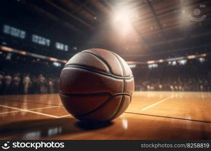 Basketball ball arena sport. Gym goal school. Generate Ai. Basketball ball arena sport. Generate Ai