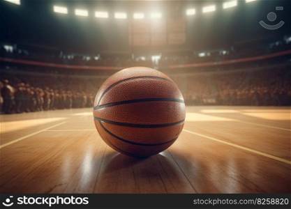 Basketball ball arena. Sport team. Generate Ai. Basketball ball arena. Generate Ai