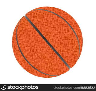 Basketball ball isolated on white background. Basketball ball