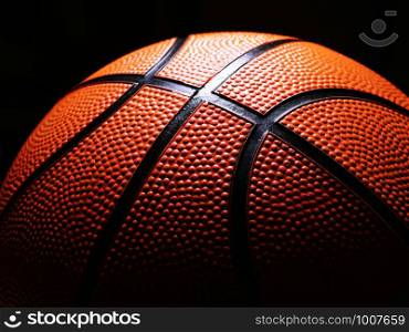 Basketball close up image. Basketball close up