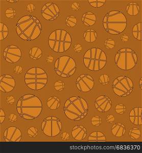 Basketball Creative Grunge Logo Design Isolated on White Background.. Basketball Creative Logo Seamless Pattern