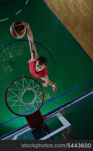 basketball game sport player in action isolated on black background