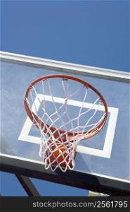 Basketball Hoop At Gym
