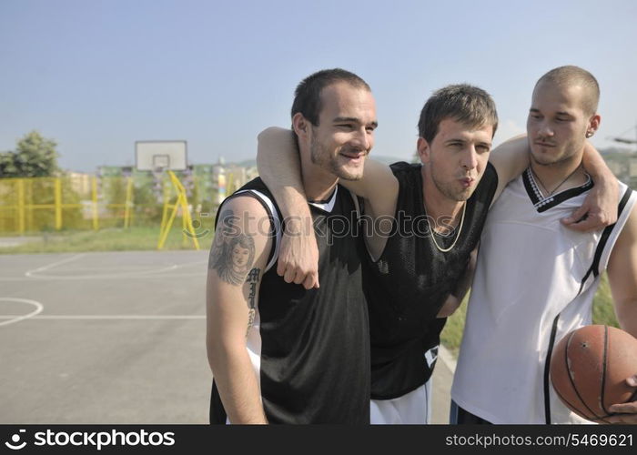 basketball player have foot trauma strech and injury at outdoor streetbal court