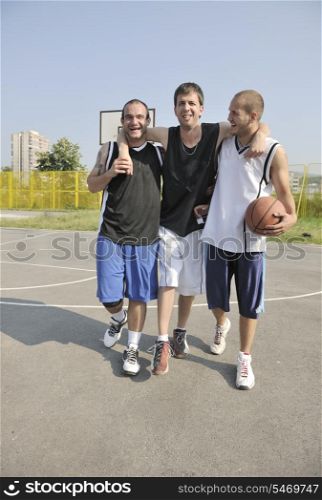 basketball player have foot trauma strech and injury at outdoor streetbal court