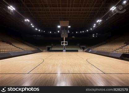 Basketball sport arena. Sport court. Generate Ai. Basketball sport arena. Generate Ai