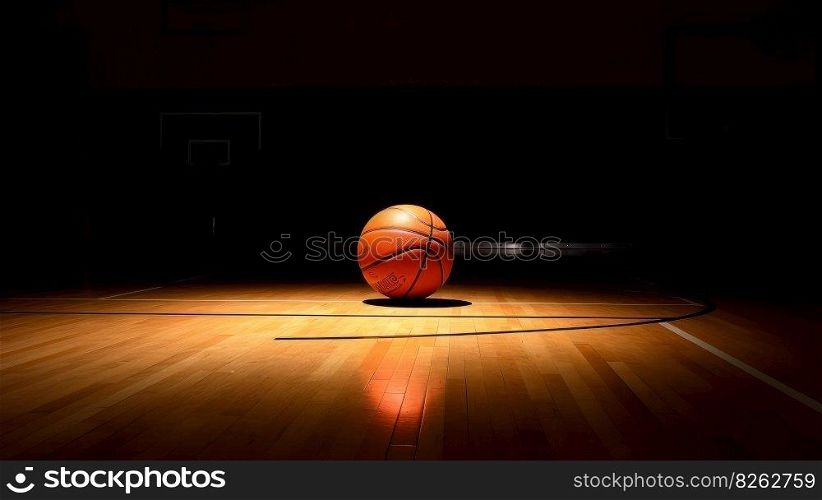 Basketball sport background. Illustration Generative AI 