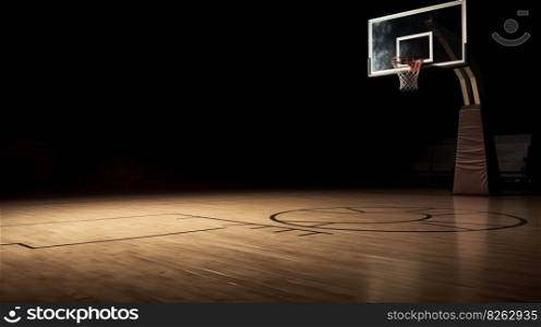 Basketball sport background. Illustration Generative AI 