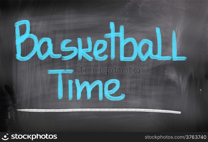 Basketball Time Concept