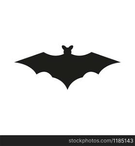 bat silhouettes on white background halloween vector illustration. bat silhouettes on white background