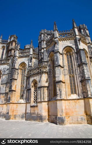 Batalha Cathedral world heritage near Leiria, Portugal