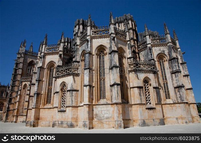 Batalha Cathedral world heritage near Leiria, Portugal
