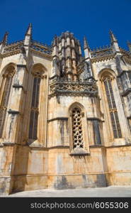 Batalha Cathedral world heritage near Leiria, Portugal