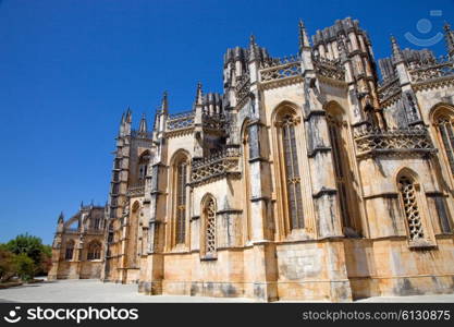 Batalha Cathedral world heritage near Leiria, Portugal