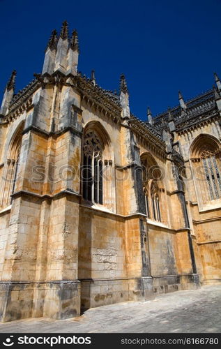 Batalha Cathedral world heritage near Leiria, Portugal