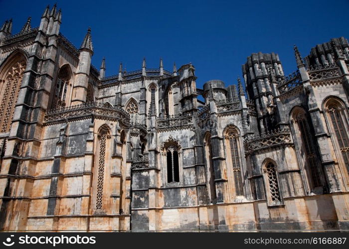 Batalha Cathedral world heritage near Leiria, Portugal