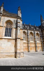 Batalha Cathedral world heritage near Leiria, Portugal