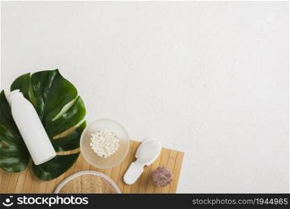 bath products with leaf table with . High resolution photo. bath products with leaf table with . High quality photo