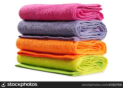 Bath towels isolated