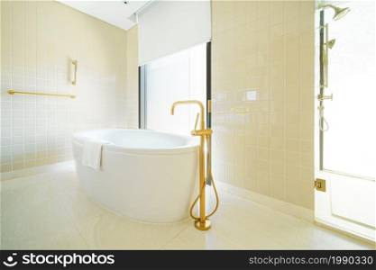 bathtub in luxury bathroom ceramic tile design