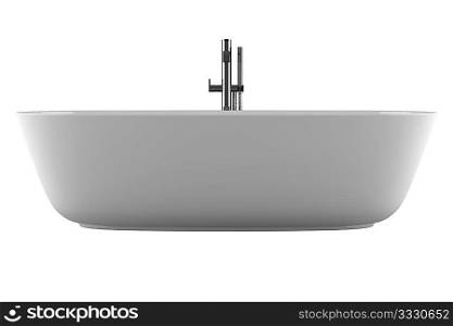 bathtub isolated on white background with clipping path