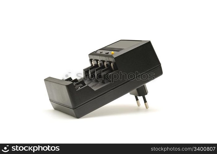 battery charger isolated on white background