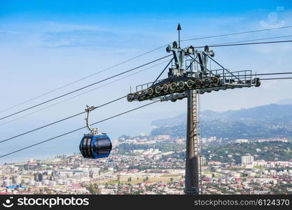 Batumi cable car coach in Batumi, Adjara region of Georgia