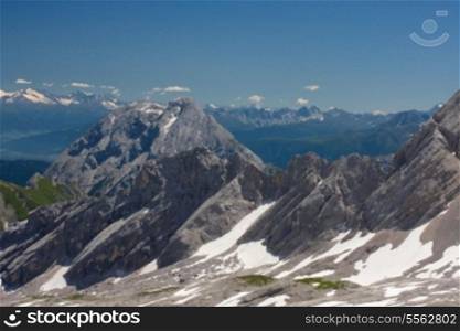 Bavarian Alps. View from Zugspitze