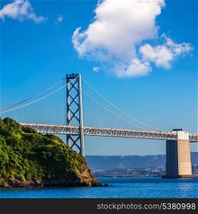 Bay Bridge in San Francisco From Treasure Island California USA