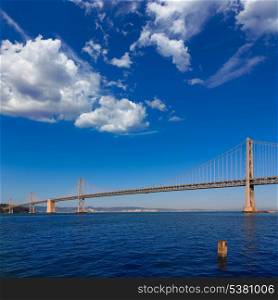 Bay Bridge in San Francisco to Oakland California USA