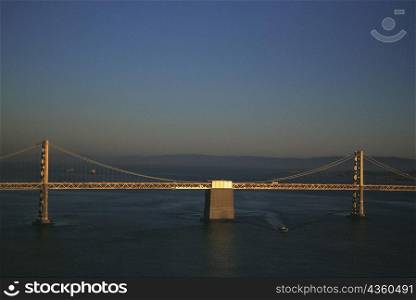 Bay Bridge, Oakland, California, Aerial view, west span