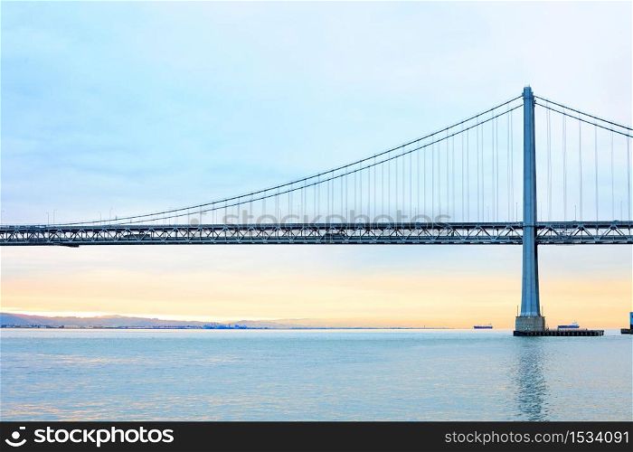Bay Bridge over San Francisco Bay, San Francisco, California, USA
