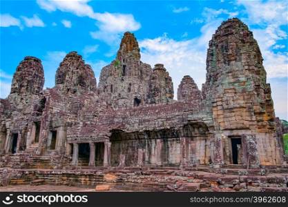 Bayon Temple, Angkor Wat complex, Siem Reap, Cambodia. UNESCO World Heritage Site