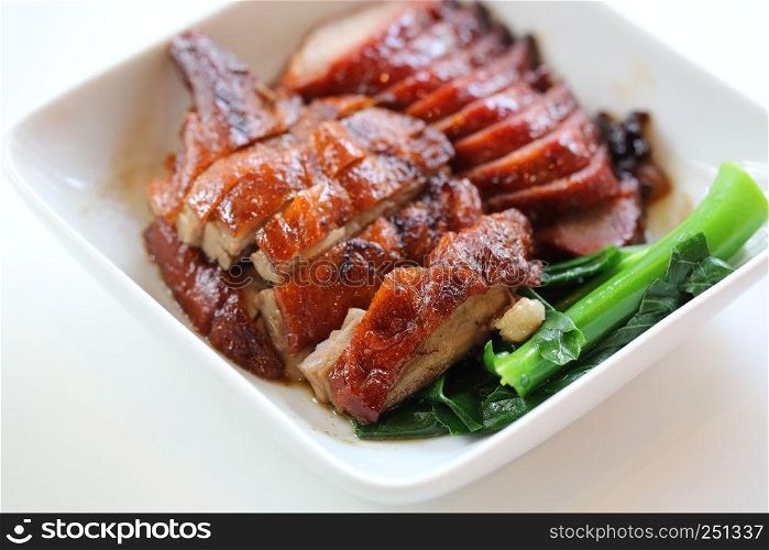 BBQ duck and pork
