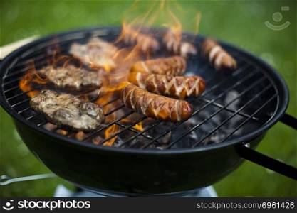 BBQ, Grilling time, bright colorful vivid theme