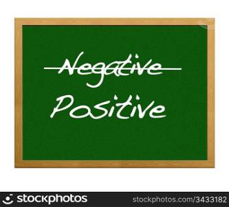 Be positive, not negative.