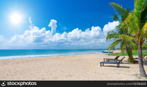 Beach and beautiful tropical sea.