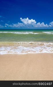 Beach and beautiful tropical sea.