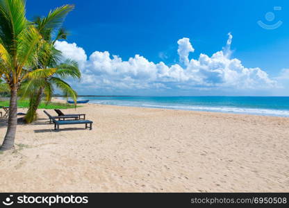 Beach and beautiful tropical sea.